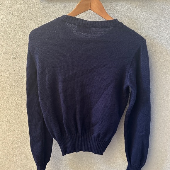 Vintage Pendleton Kids Navy Sweater - Picture 2 of 4